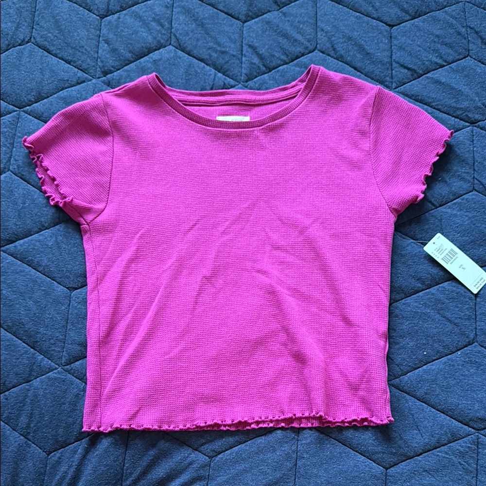 Anthropologie (Pilcro) Magenta Short Sleeve Tee